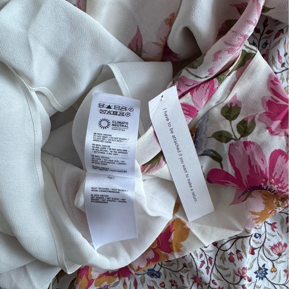 REFORMATION Briony Dress Giverny Floral Maxi A-line Halter Dress NWT - Picture 9 of 11